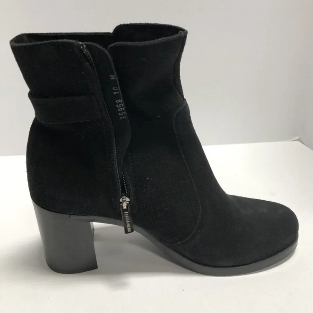 La Canadienne Women's Petra Boot Black Suede, Size 10M